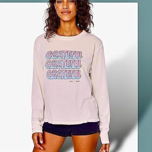 Spiritual Gangster Grateful Long-sleeve Active Shirt NWT